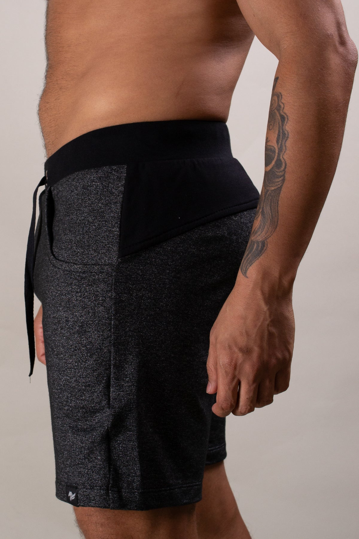 Short Masculino de Moletinho Mescla Cinza