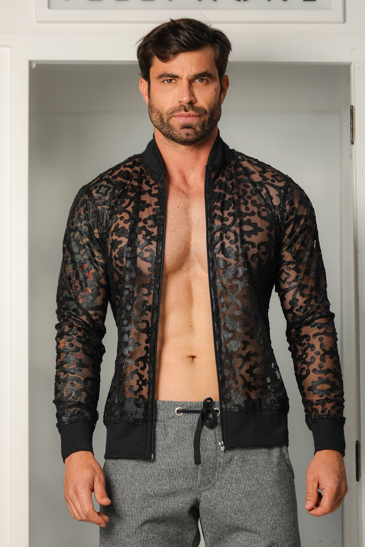 Jaqueta Masculina em Tule Resinado Edição Limitada