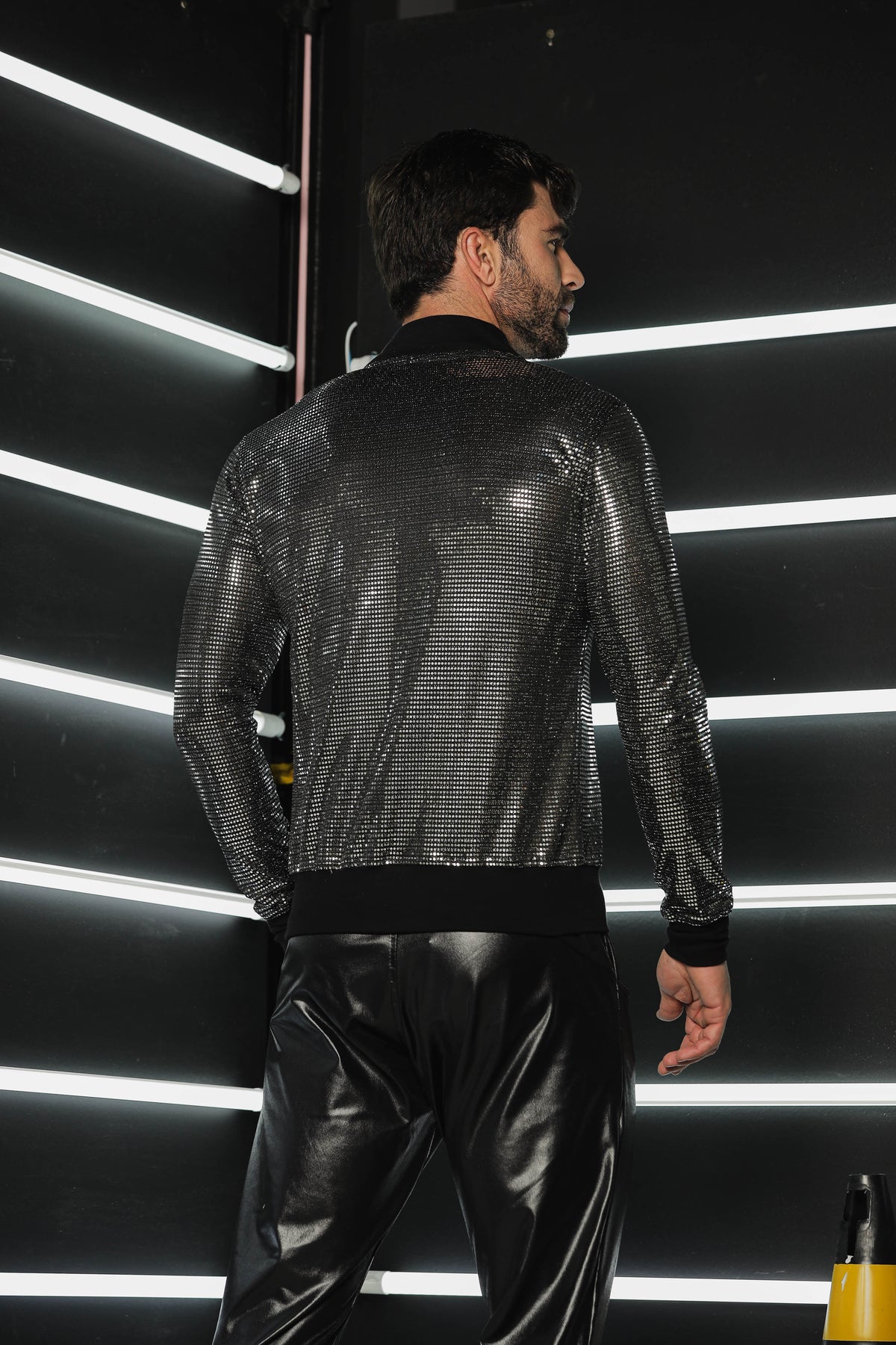 Jaqueta Masculina em Paetê Malha