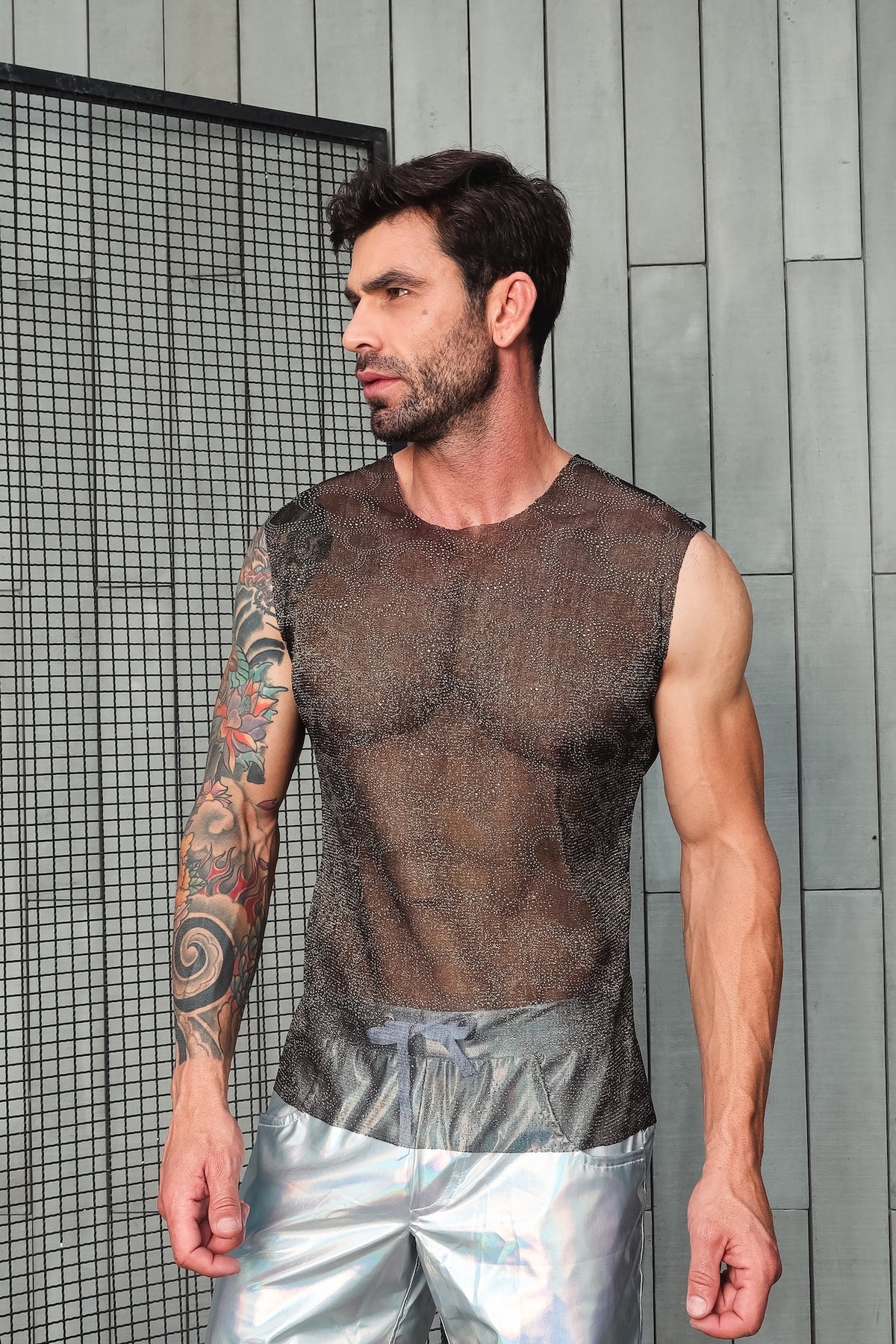 Regata Machao em Malha Devorê Resinada