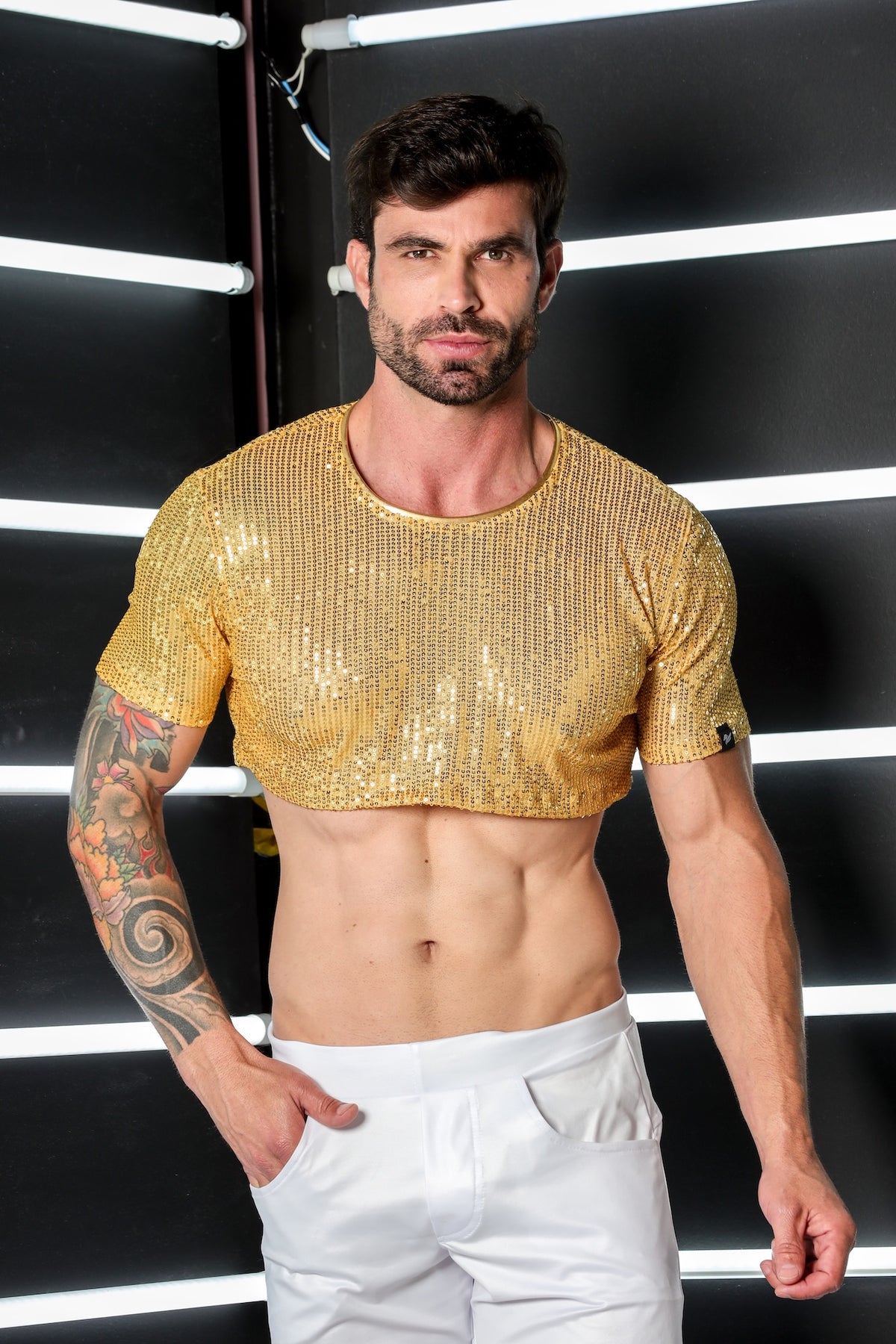 Cropped Masculino em Paetê