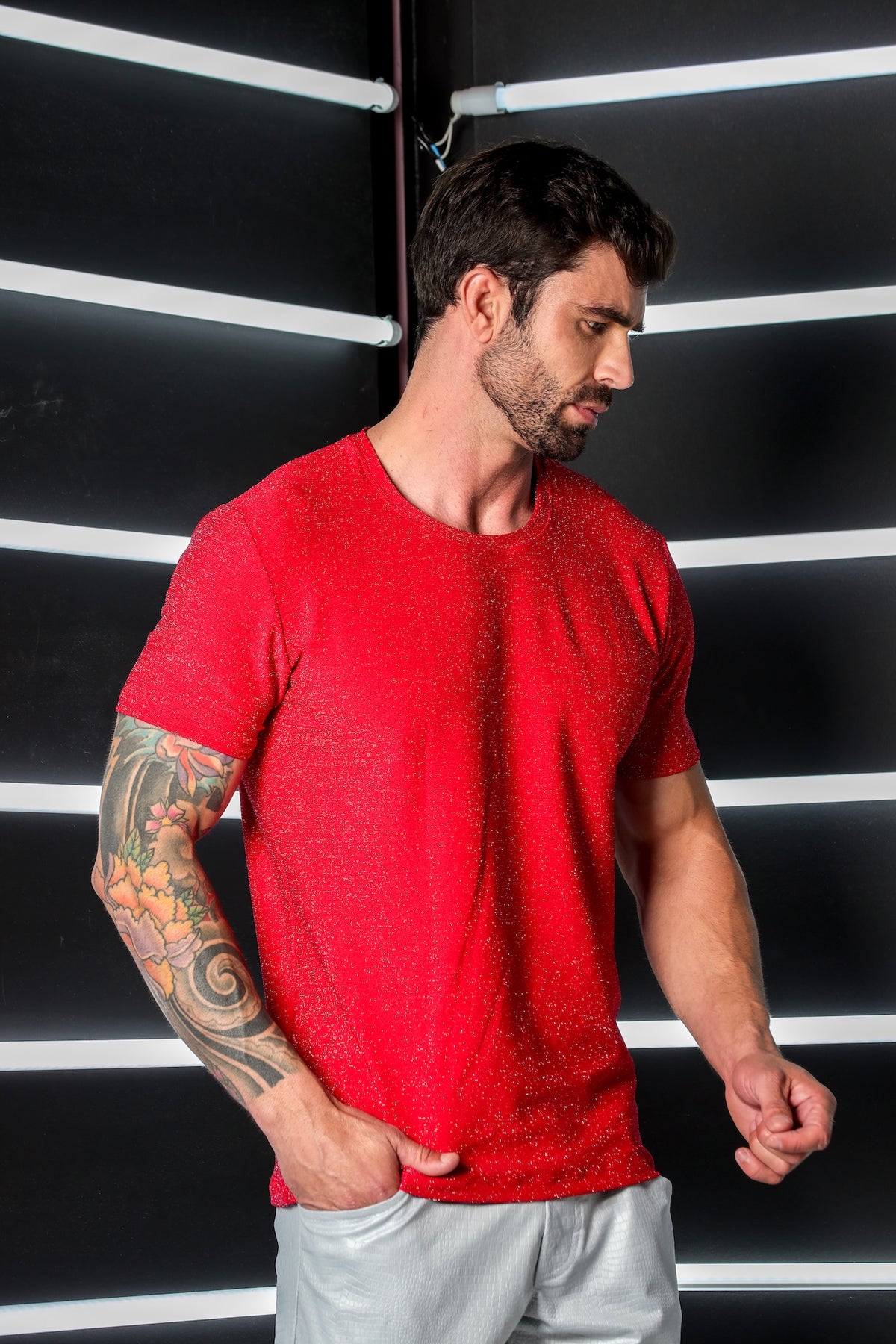 Camiseta Masculina em Lurex