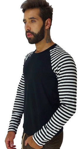 Camiseta Masculina Raglan Listrada