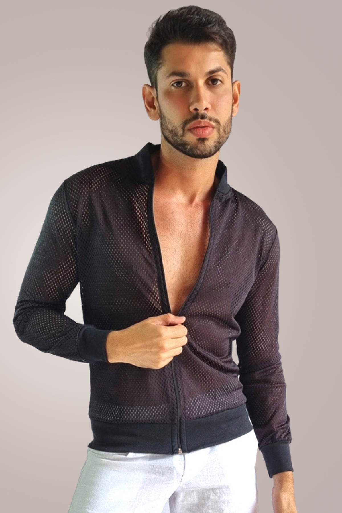 Jaqueta Masculina em Tela Preta