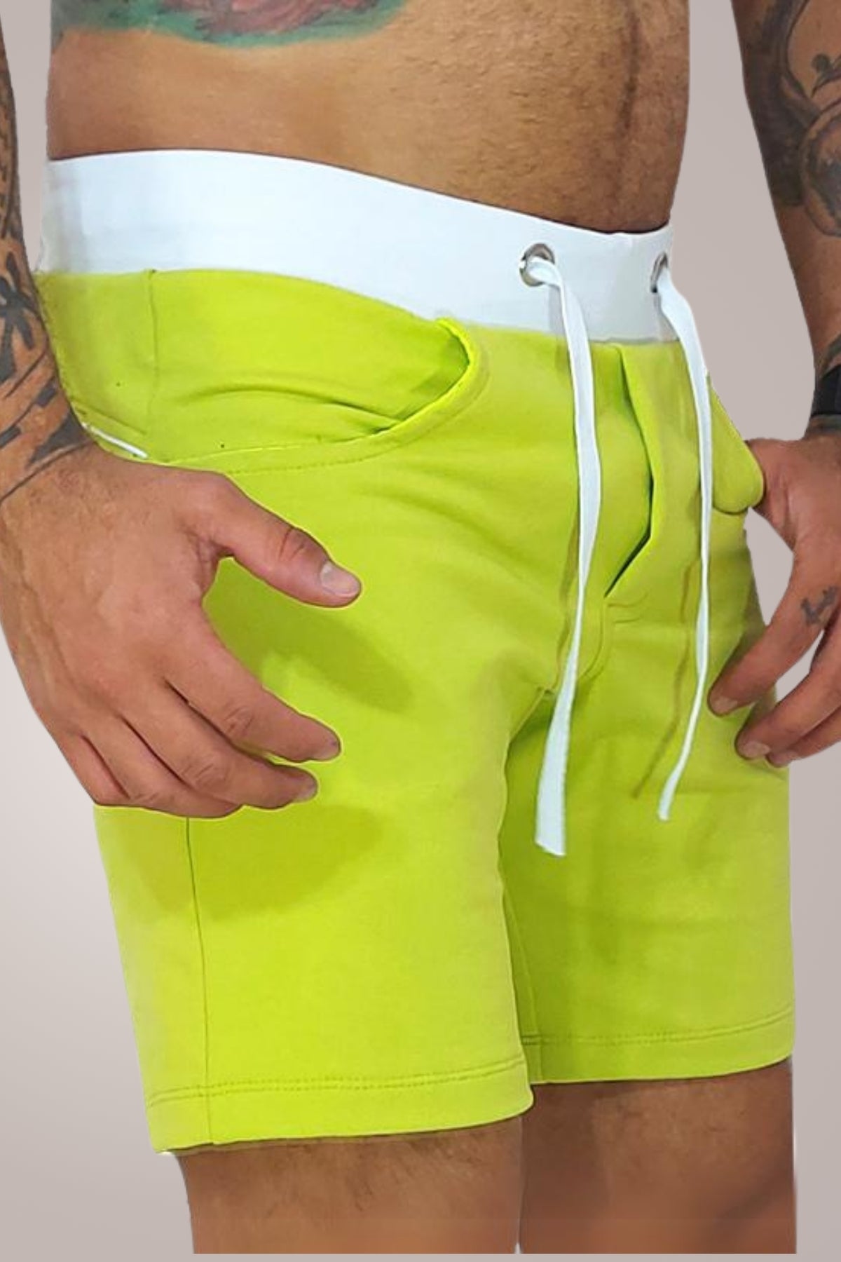 Short Masculino em Moletinho Verde Lima