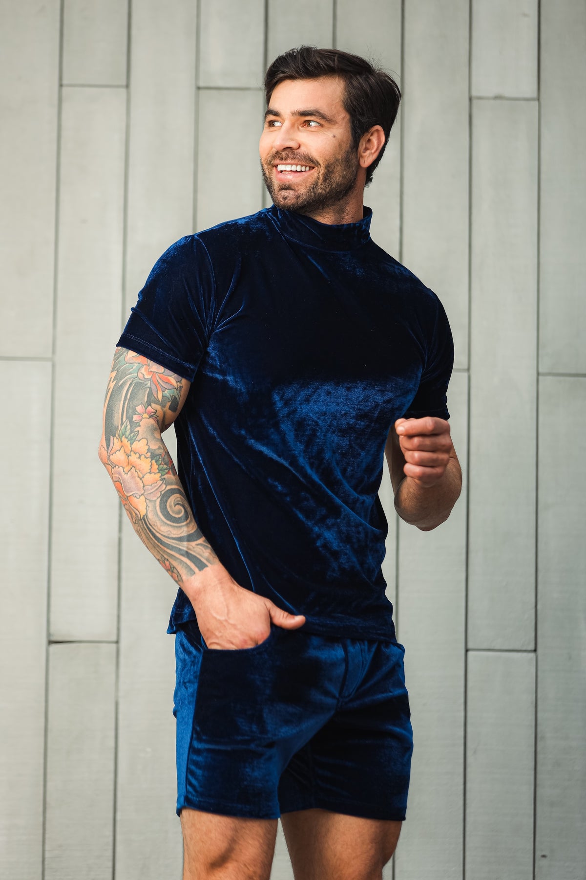 Conjunto Masculino em Veludo