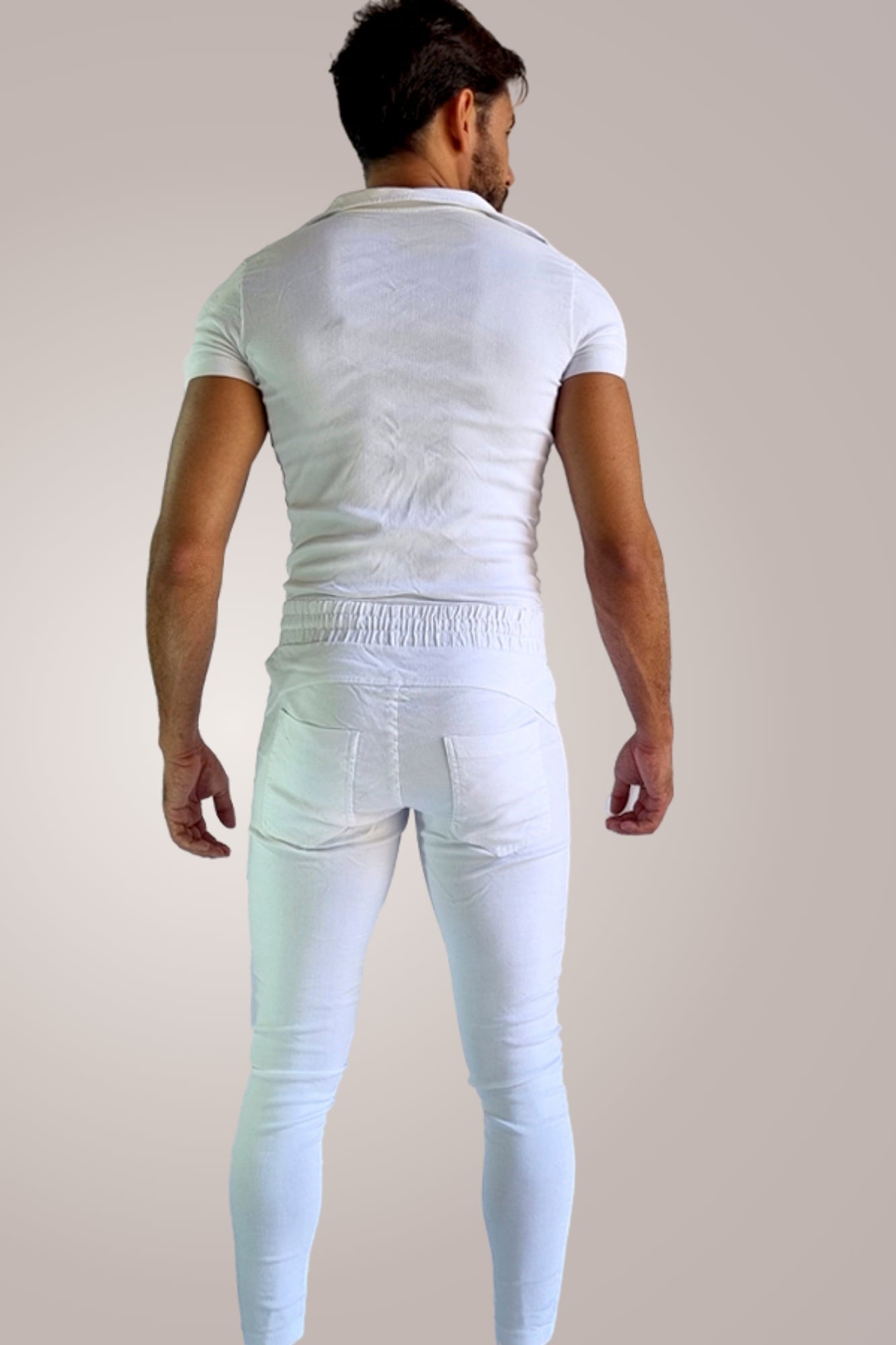 Macacão Masculino em Bengaline Branco