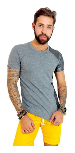 Camiseta Masculina Longline Detalhe Transversal