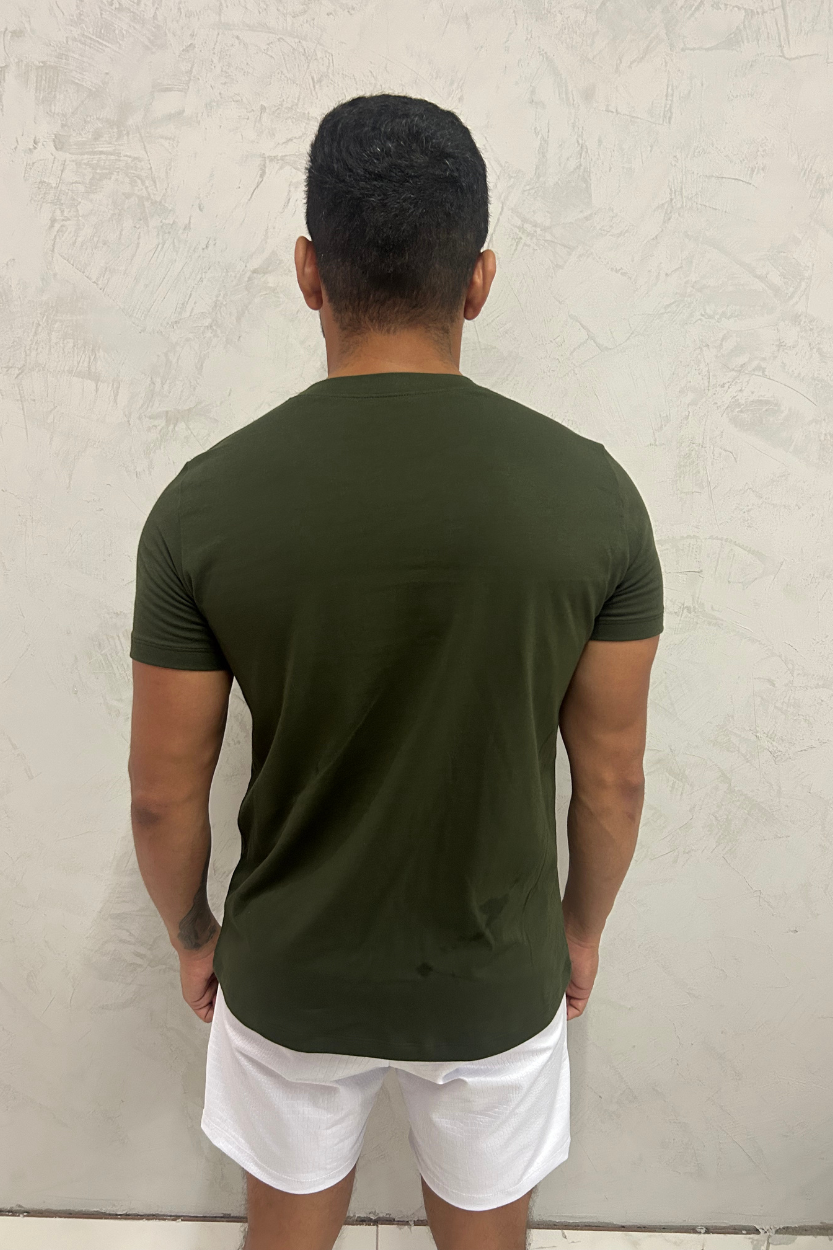 Camiseta Masculina em Viscolycra Verde
