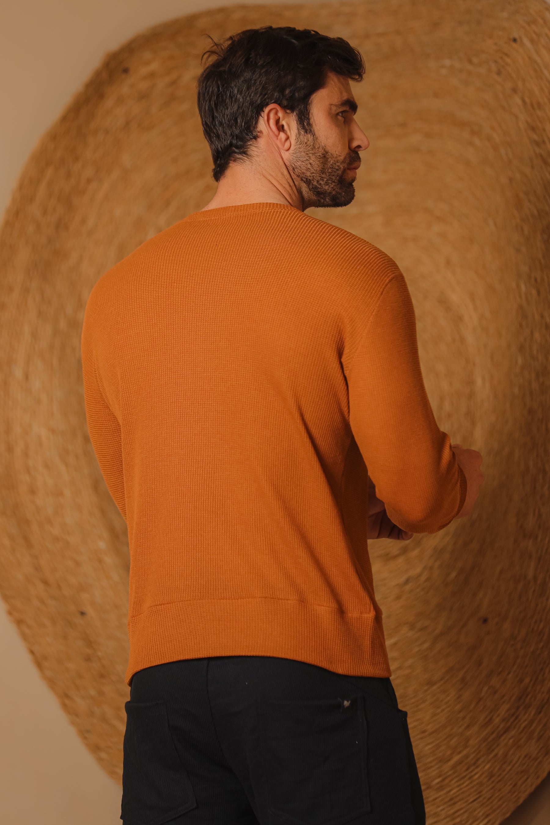 Suéter Masculino em Malha Crepe