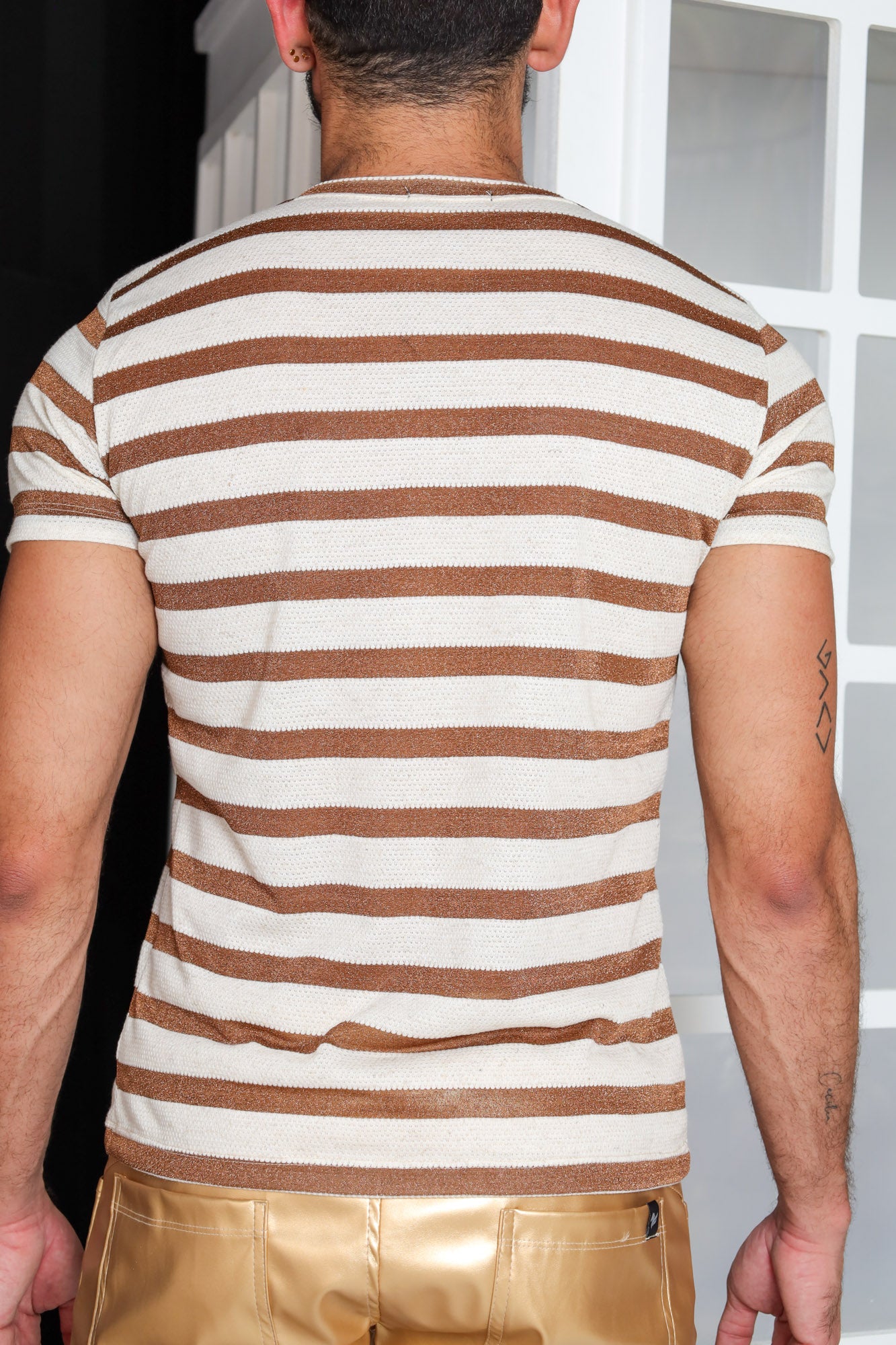 Camiseta Masculina em Malha Listra