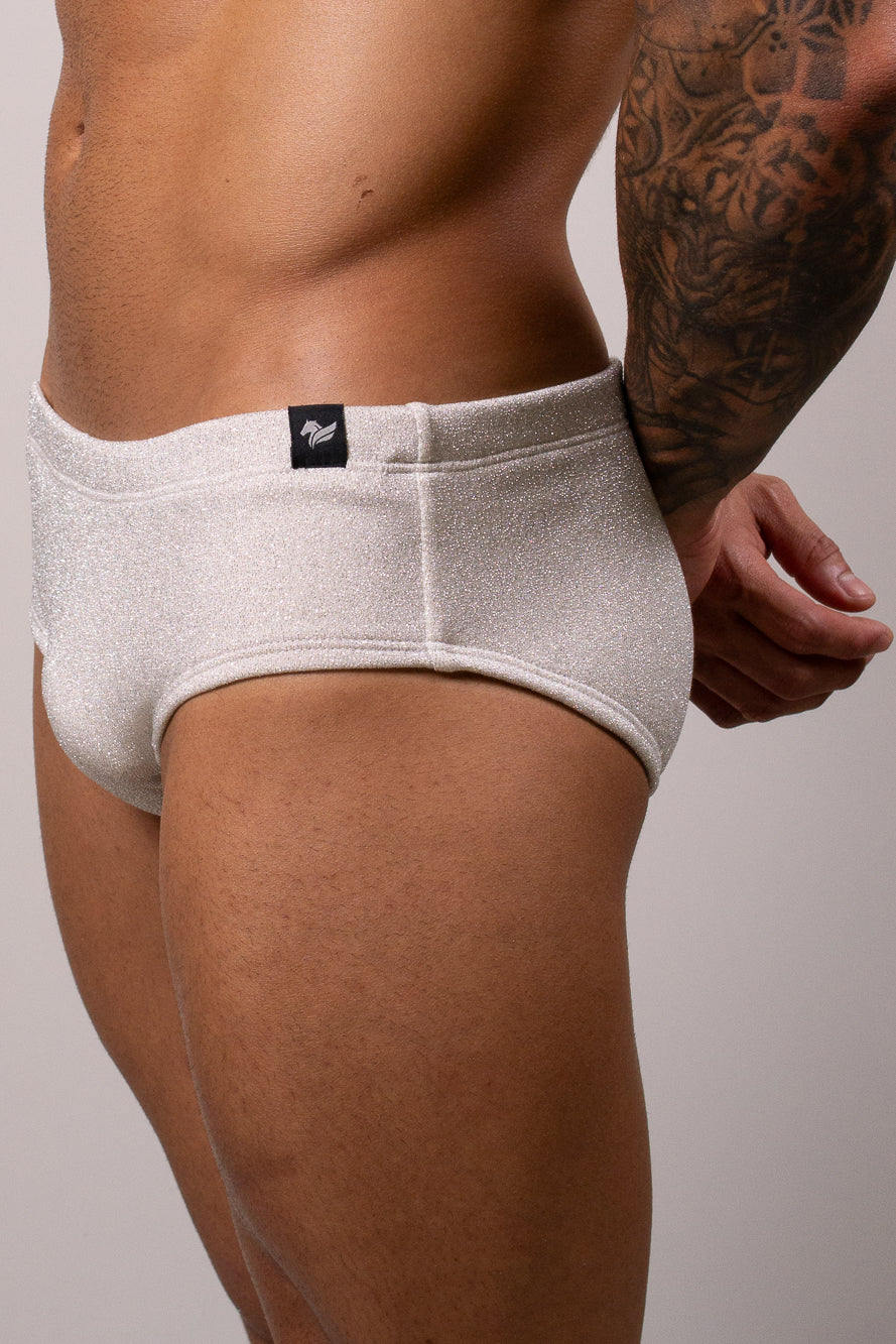 Sunga Slim Lurex Branco