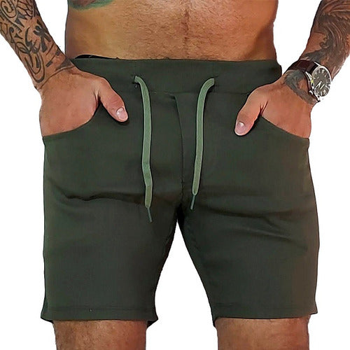 Short Masculino em Bengaline Verde