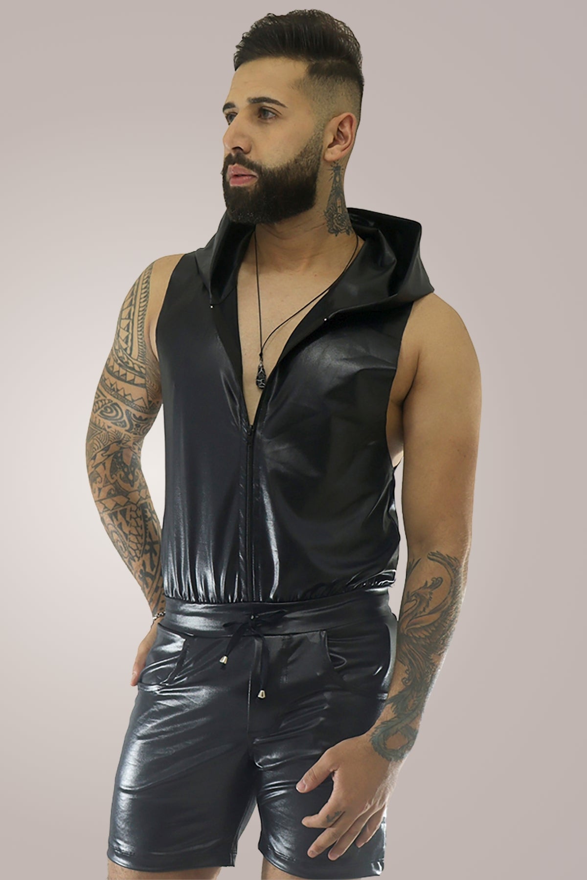 Macaquinho Masculino Em Cirrê Modelo Machão