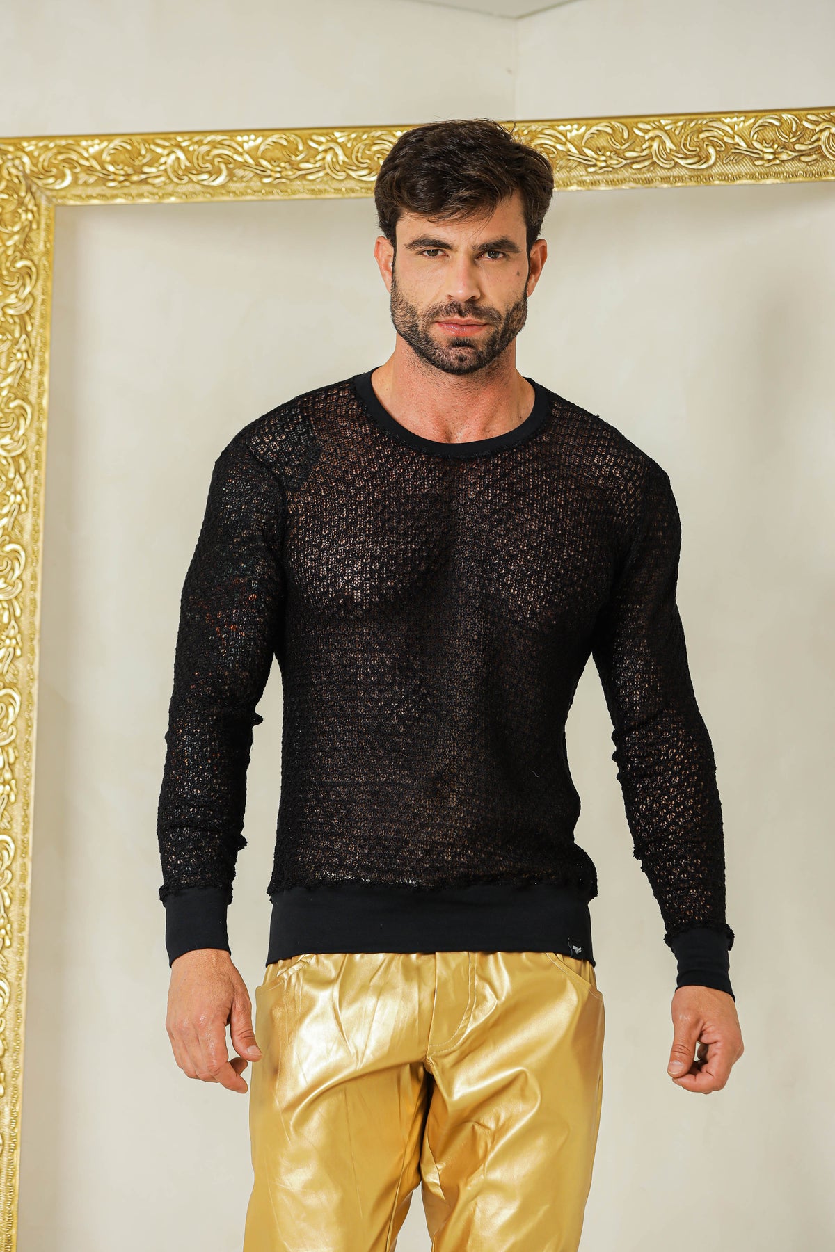 Blusa Masculino em Malha Tricot