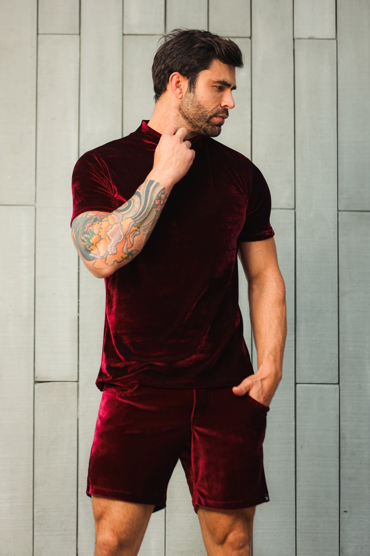 Conjunto Masculino em Veludo