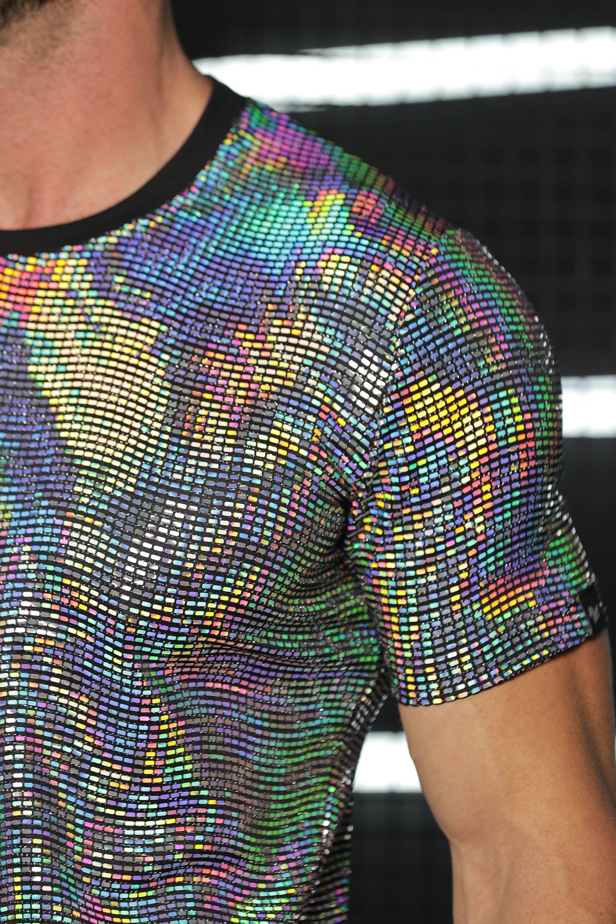 Camiseta Masculina em Paetê Brunella