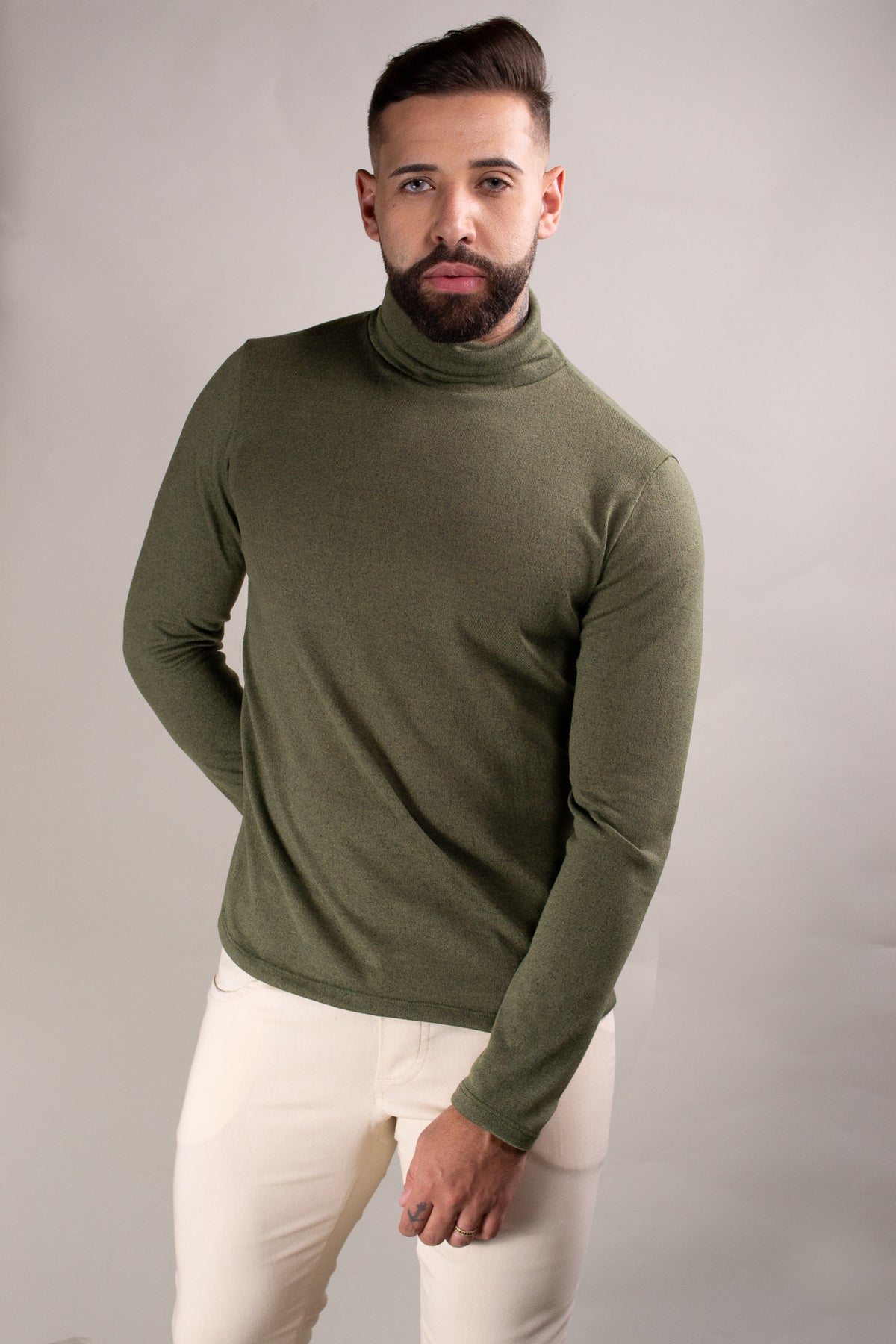 Blusa Masculina Cacharrel Lãzinha Verde Musgo