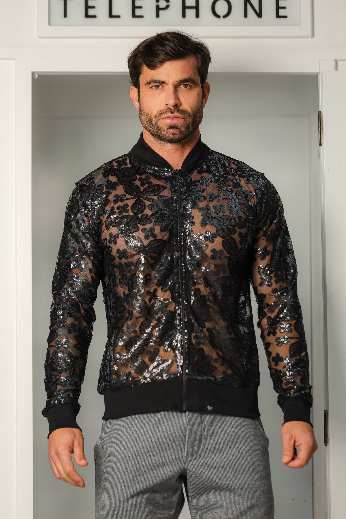 Jaqueta Masculina em Paetê Customizado Edição Limitada