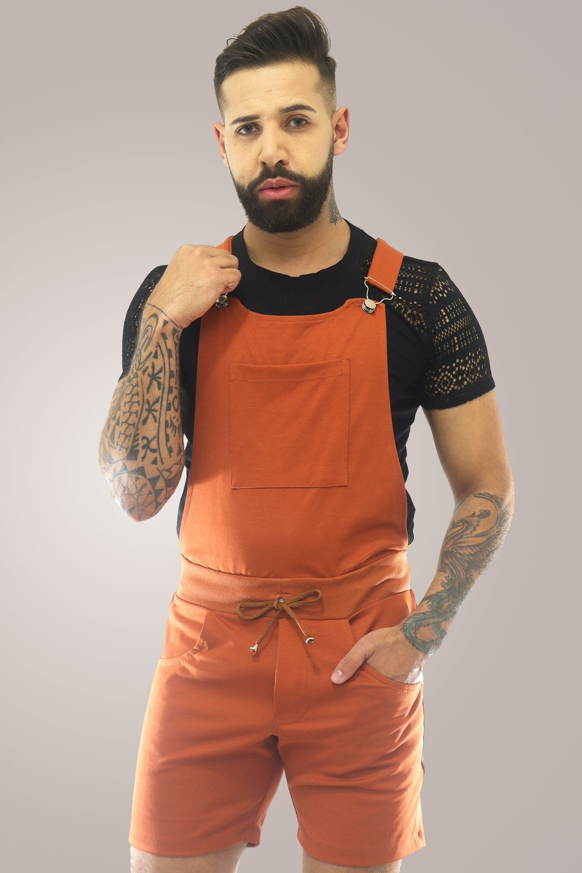 Macaquinho Jardineira Masculino Telha