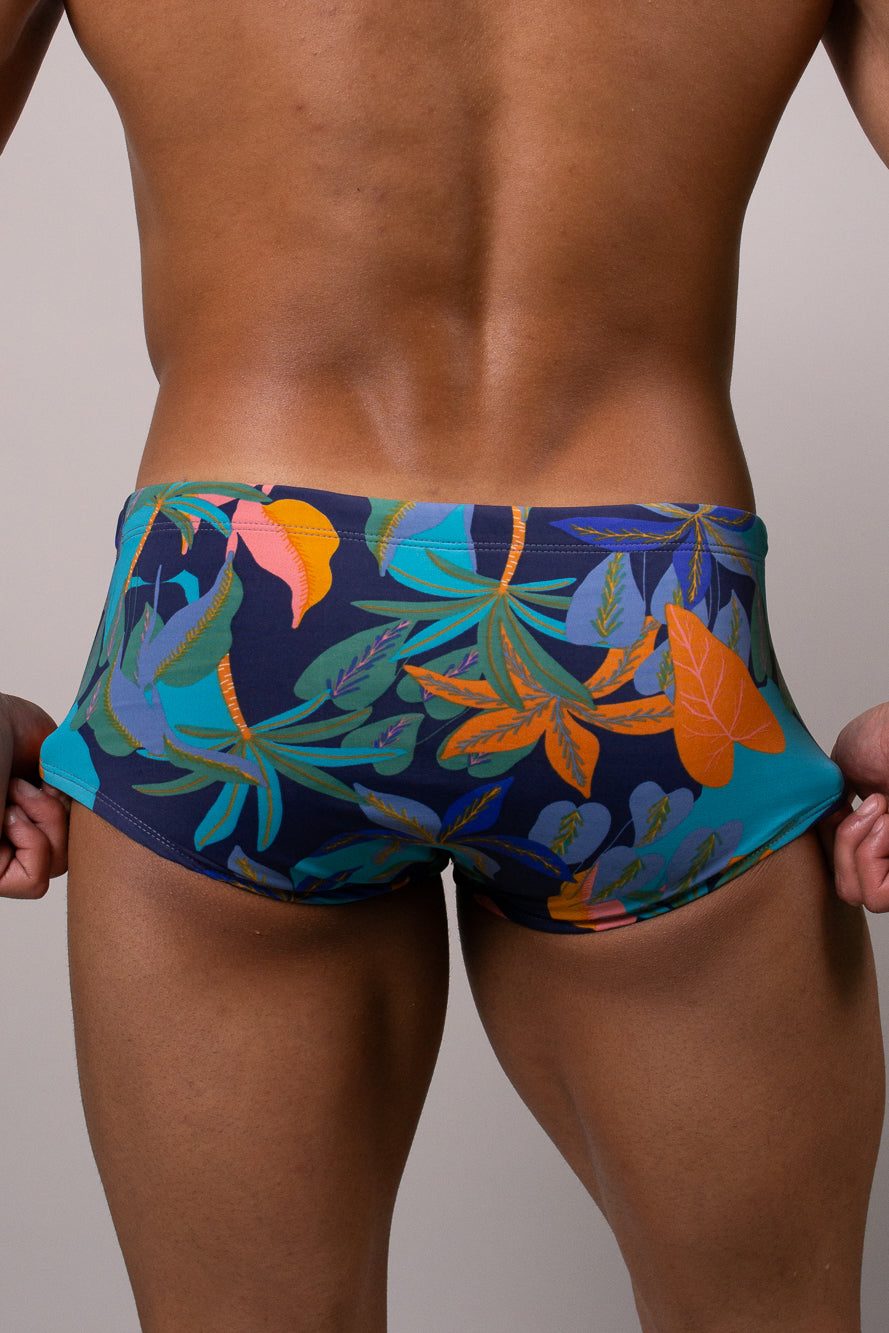 Sunga Clássica/Boxer Estampada Azul