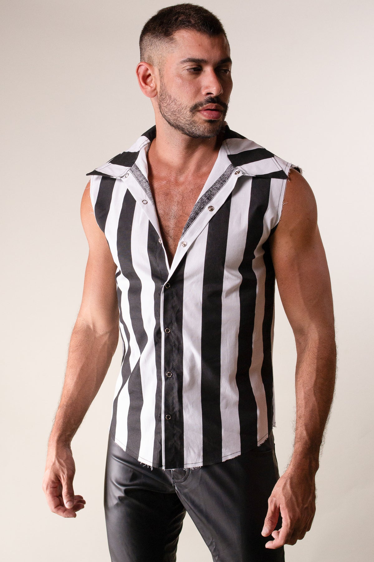 Camisa Masculina Modelo Machão Listrada