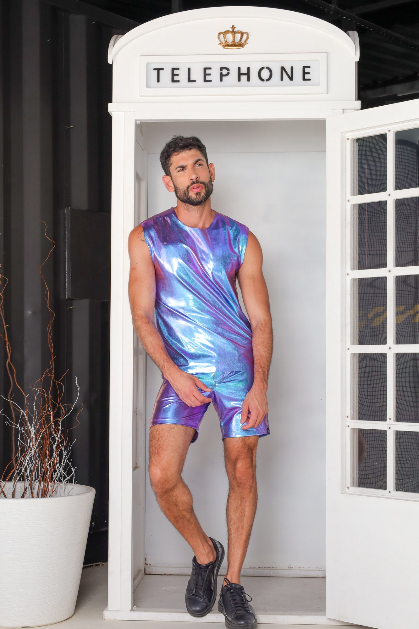 Conjunto Casual Masculino Metalizado