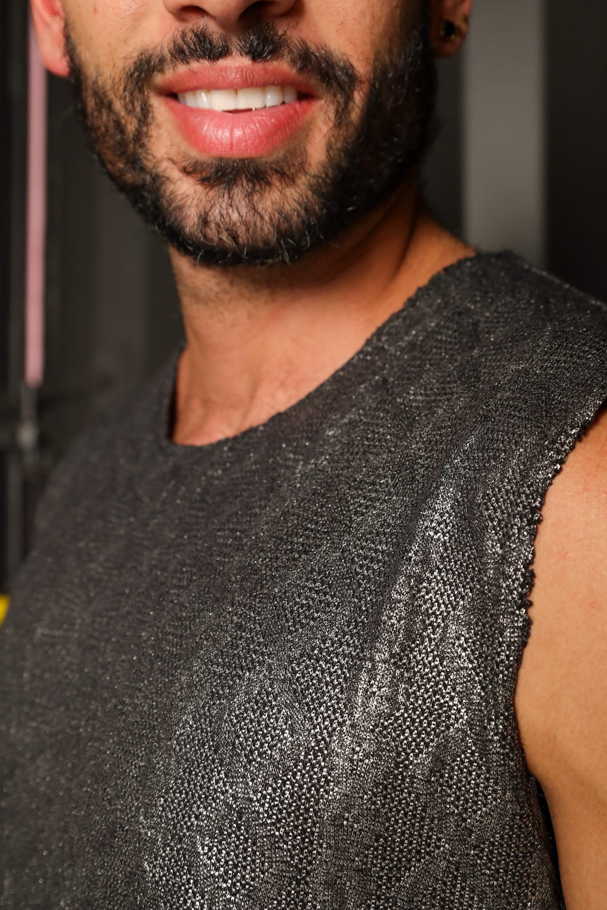 Regata Masculina em Tricô Resinado