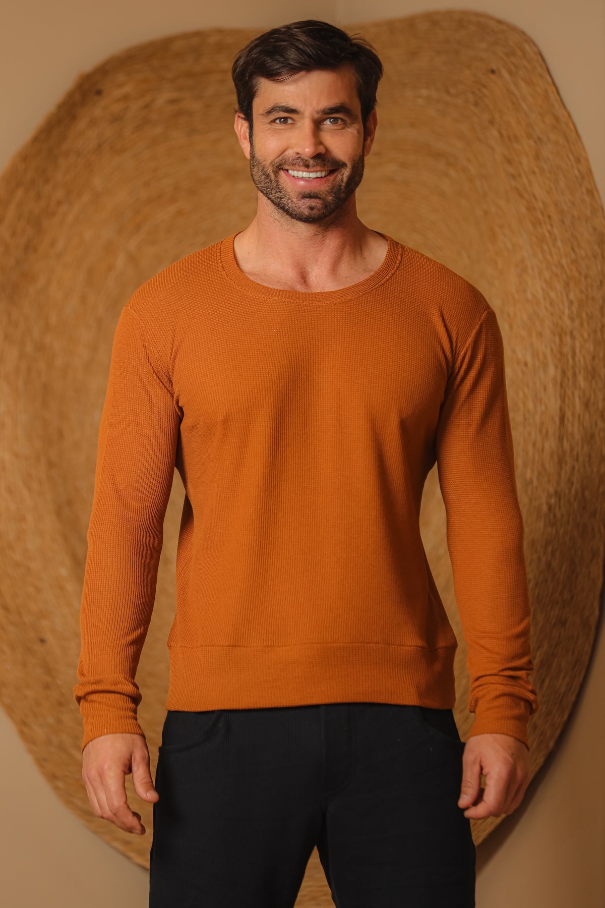 Suéter Masculino em Malha Crepe