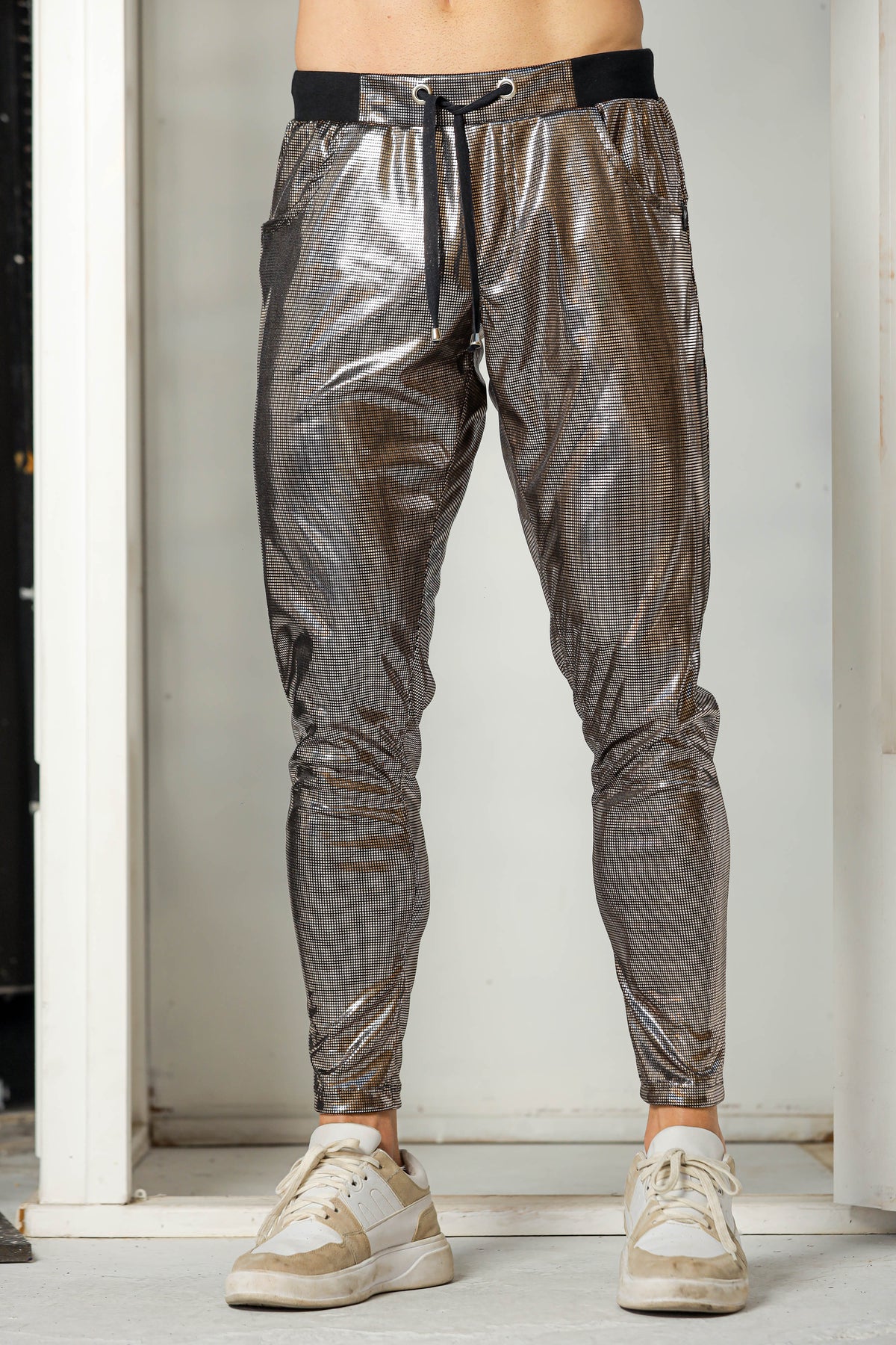 Calça Masculina em Malha Holográfica