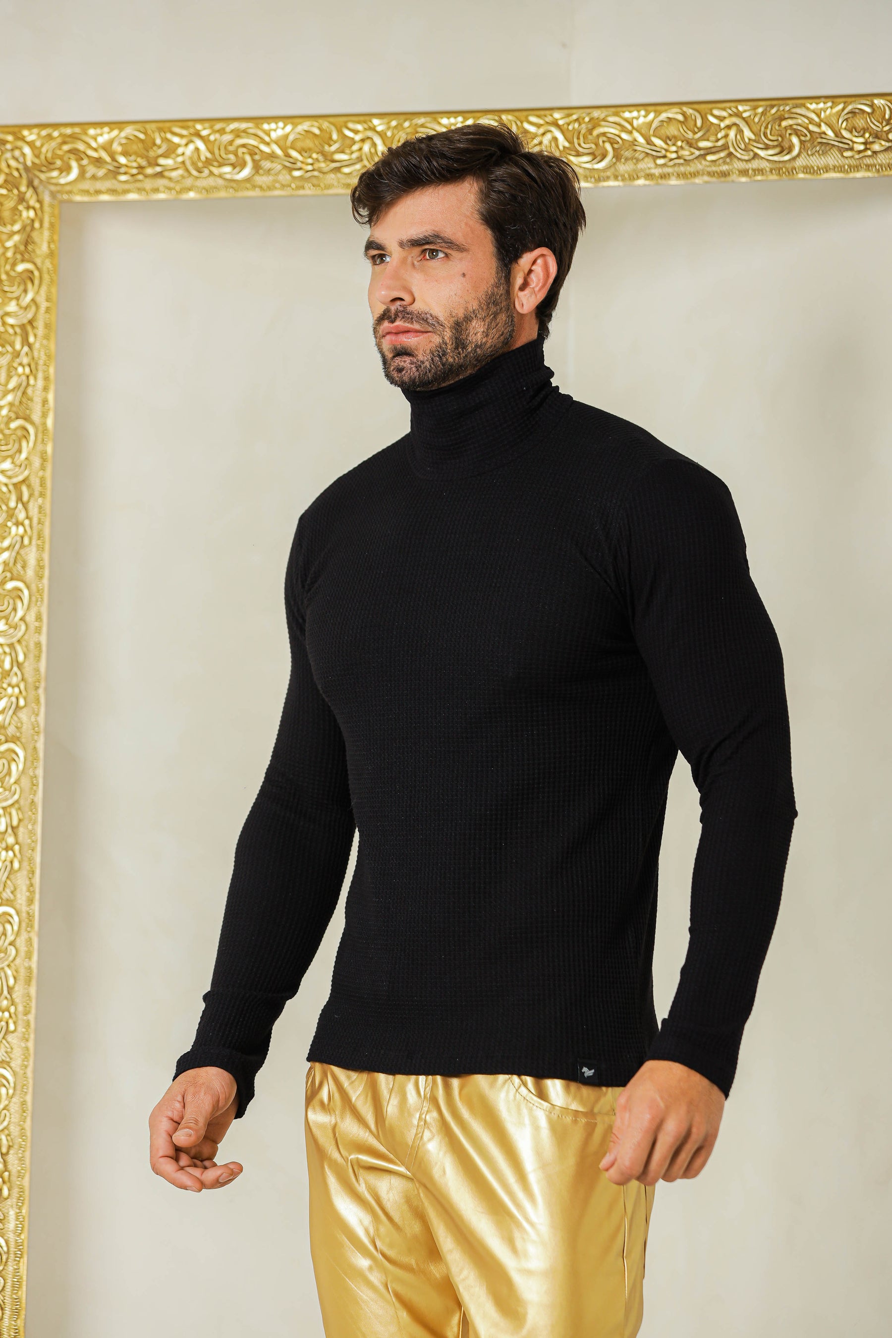 Suéter Masculino em Malha Crepe