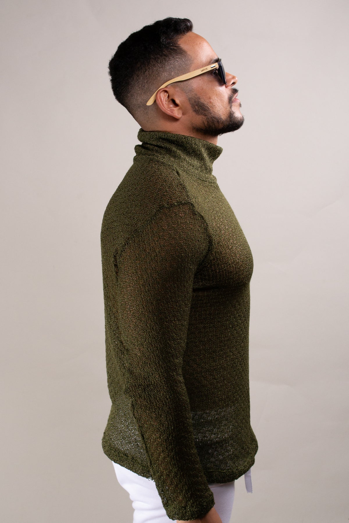 Blusa Masculina Cacharrel Tricô de Lã Verde
