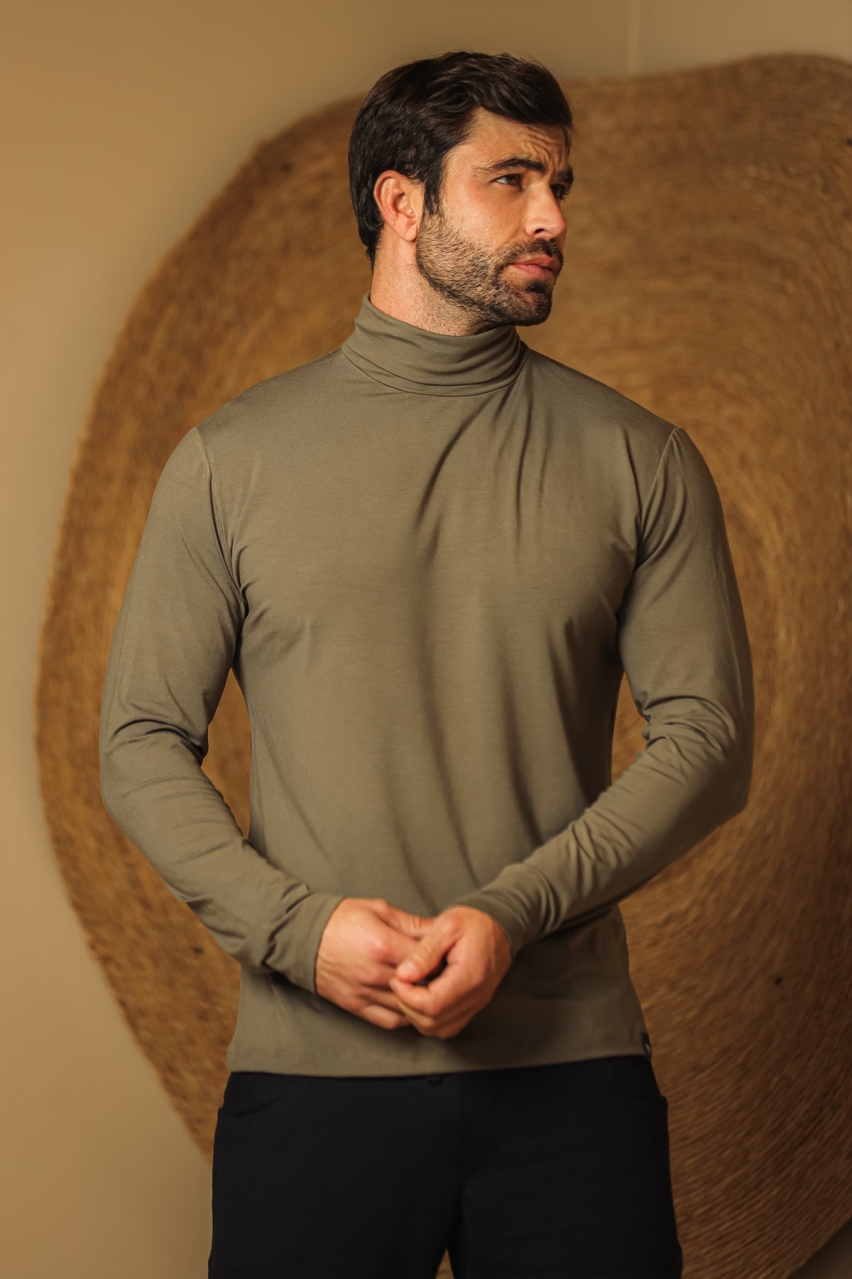 Camiseta Masculina Manga Longa Moletinho