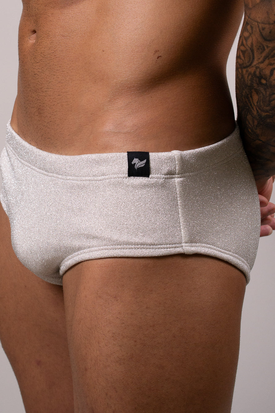 Sunga Slim Lurex Branco
