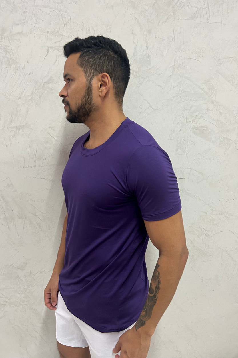 Camiseta Masculina Dry Fit Lilás