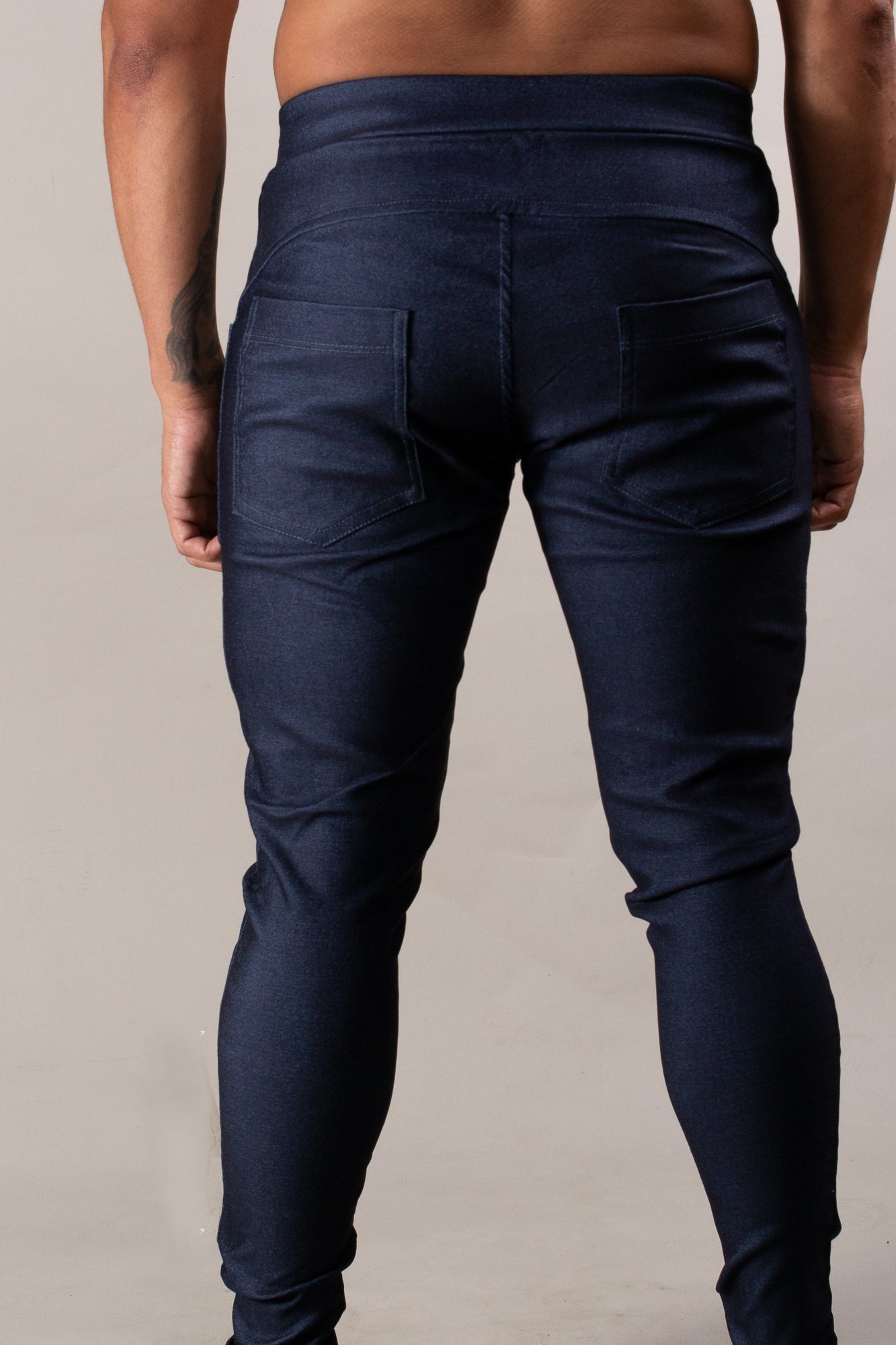 Calça Masculina em Bengaline Azul Jeans