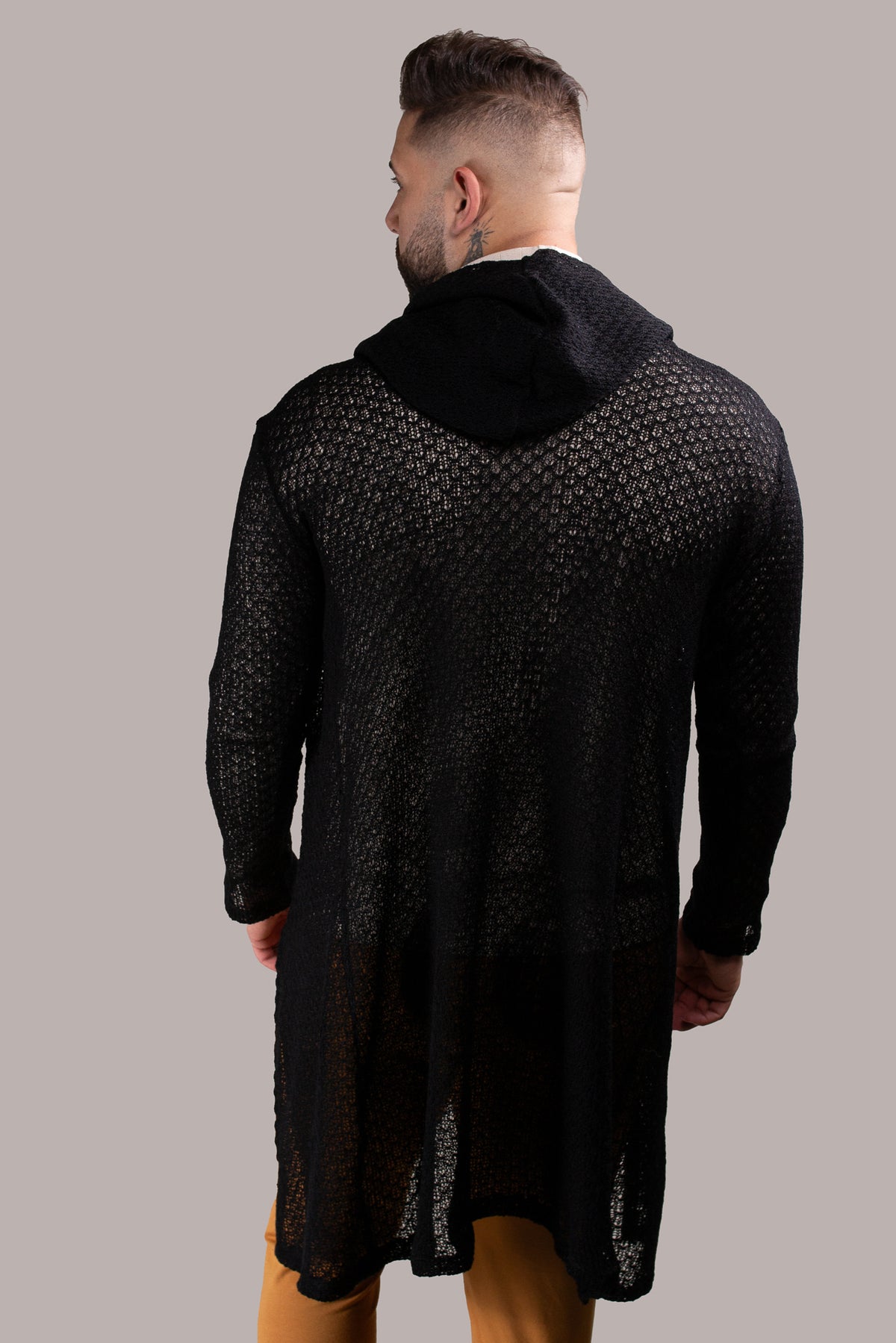 Cardigan Masculino Lãzinha Preto