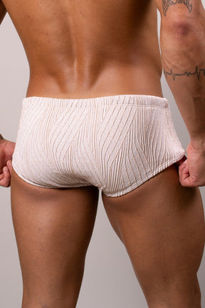 Sunga Clássica/Boxer Jacquard Dourada