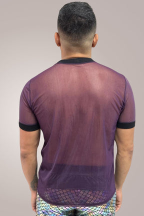 Camiseta Masculina Transparente em Tule