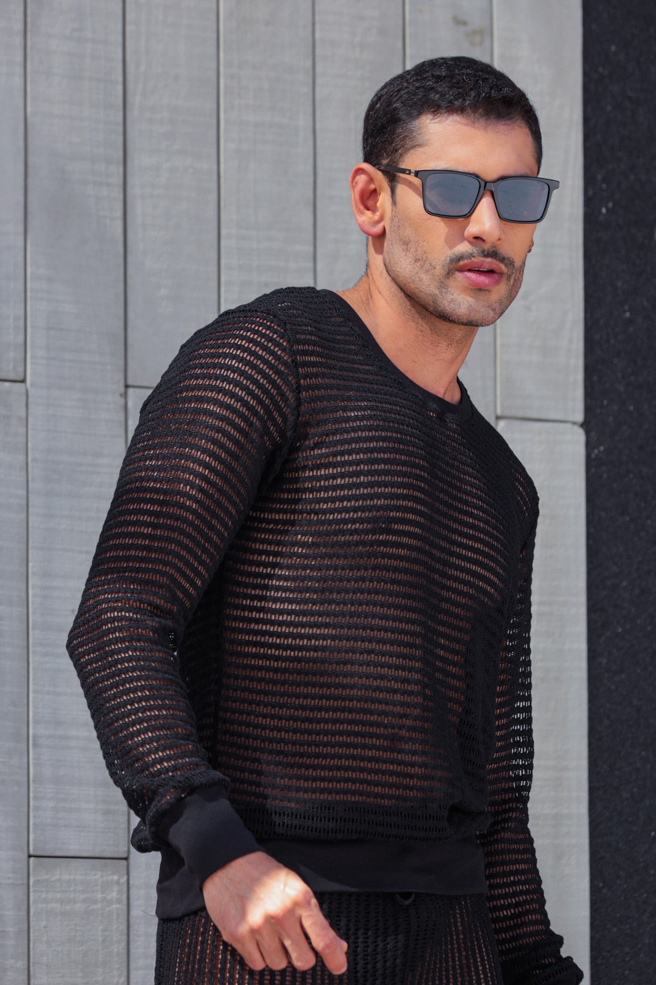 Suéter Masculino em Arrastão