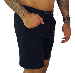 Bermuda Masculina em Moletinho Preto