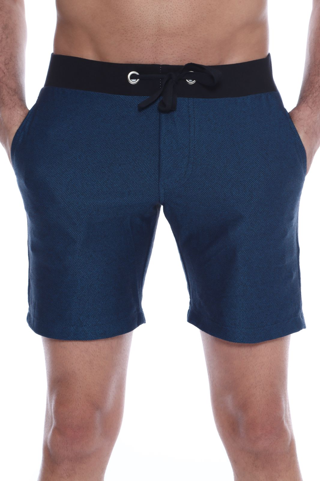 Bermuda Masculina em Malha Azul Marinho