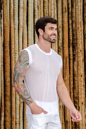 Regata Masculina Machão em Tule