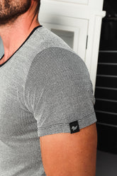 Camiseta Masculina em Tricô Lurex