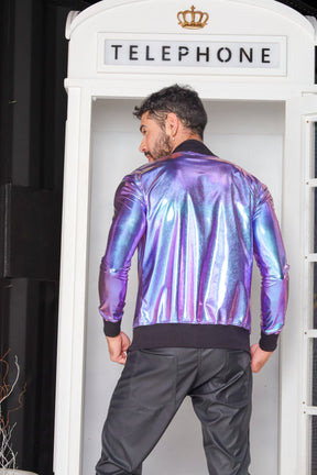 Jaqueta Masculina Bomber Metalizada
