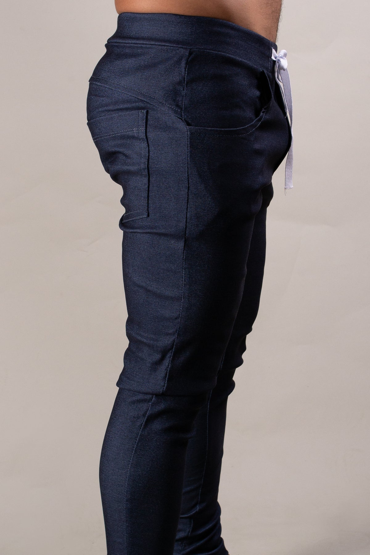 Calça Masculina em Bengaline Azul Jeans