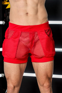 Short Masculino Transparente Modelo Praia