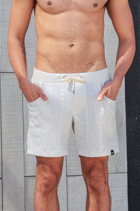 Short Masculino em Tricô Resinado