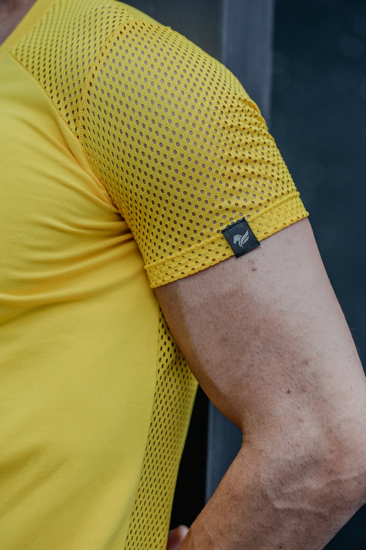 Camiseta Masculina Long Line Viscolycra Detalhe Tela