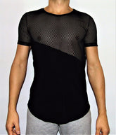 Camiseta Masculina Viscolycra Barra Redonda Dets em Tela